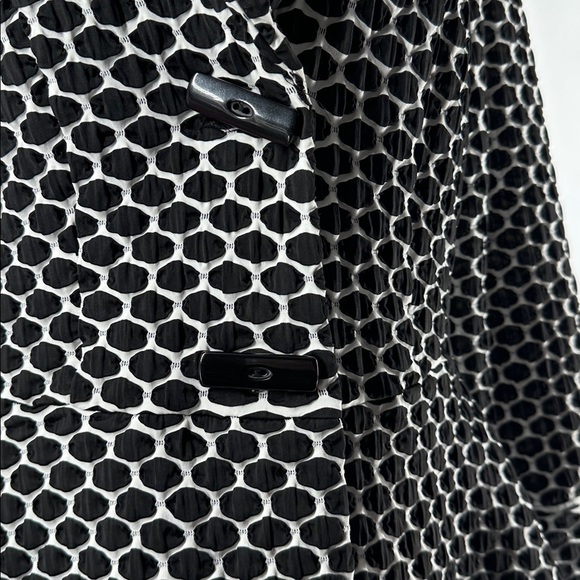 Joseph Ribkoff blazer black and white stretch material posable collar sz 14 - Picture 4 of 9